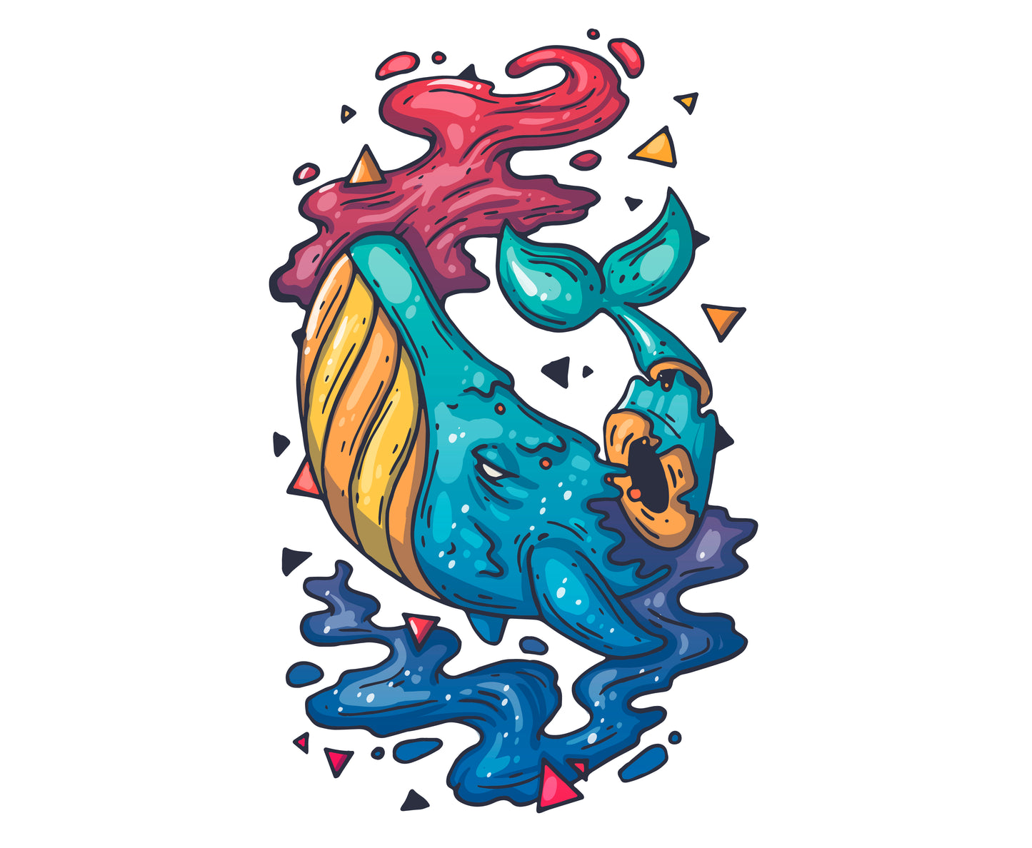 Felpa Girocollo Grafica Originale