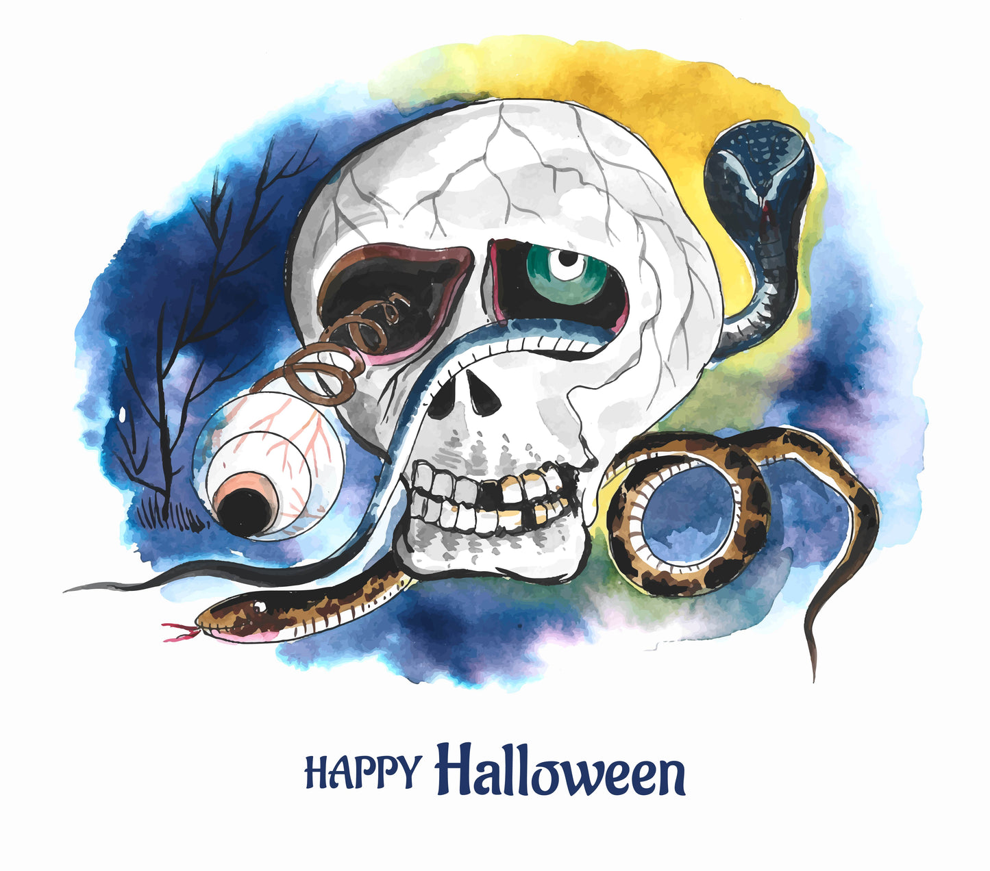 T-shirt Teschio Halloween