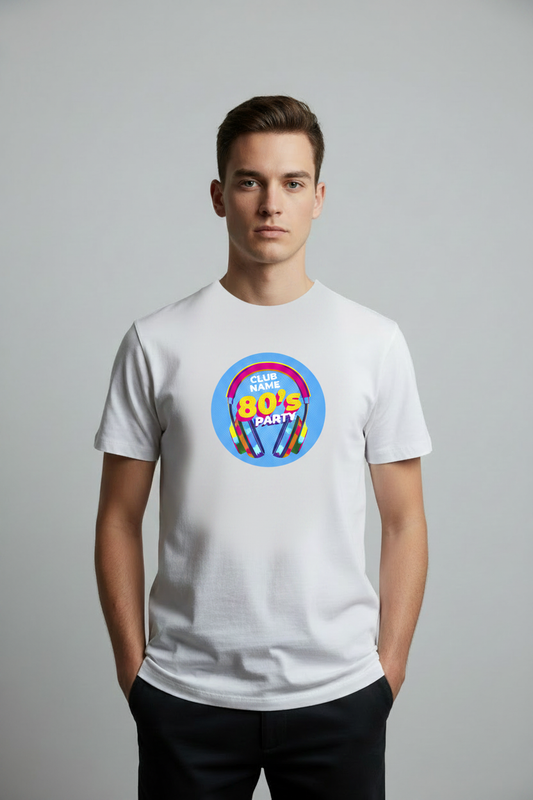 Mockup T-shirt 80's Party